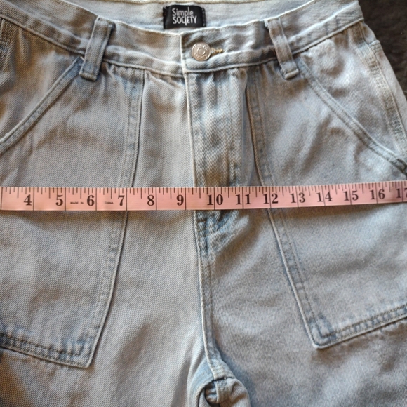 Simple Society Women's Vintage Light Wash Highrise Bootcut Jeans Size 3 - Picture 13 of 13
